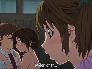 Tayu 4 - Horny hentai teens lesbian scissor while watching students fuck