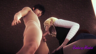 Dragon Ball 3D Hentai - C18 Sucks and is Fuckedok