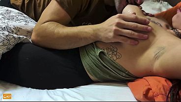 Stepson finally get'_s permission to byte hard stepmom'_s nipples - Unlimited Orgasm