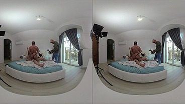 Haley's Double Dick Pounding, Petite Pussy Fucked By Hung Buddies!