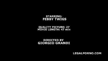 DAP Destination Febby Twigs First Time DAP with Balls Deep Anal, No Pussy, She likes it and swallows GIO1369