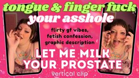 Let me milk your prostate! Licking and fingering your ass until you CUM!