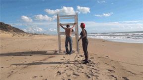 Whipped On A Beach In Sicily (1080p)