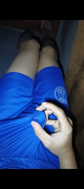 masturbate in football pants until it comes out