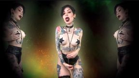 Goon for your Gothic goddess - GOONER, GOON, HALLOWEEN , GOTH, BLACK LIPS