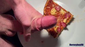 Twink Squirt on His Pizza