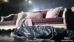 Mistress Legs' Christmas Gift: Sock Punishment and Snowfall Dessert From My Soles