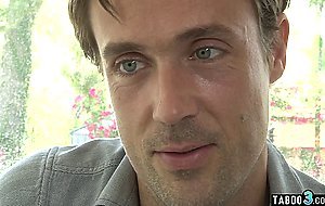 Ebony teen Ashton Devine wants one more round on stepfathers big white cock