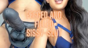 Pegged and Filled Sissy-Slut
