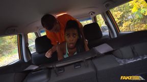 Fake Driving School - When Asia Rae Goes for a Lesson She Settles for Some White Cock