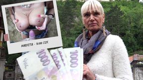 Authentic Czech Tour-guide sucks cock for money in public