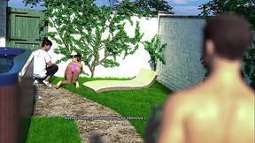 Stepbrother motorboats stepmom's fake big boobs