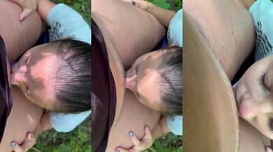 A stranger licked my pussy in the forest until I came