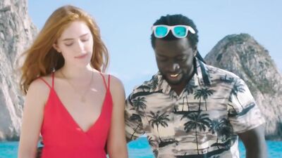 Redhead cutie Jia Lissa is fucking with a hung black man on the beach