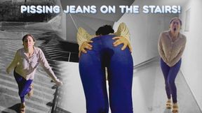 Pissing Jeans on the stairs