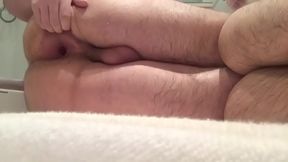 Chubby Guy Enjoys Self–Pleasure with a Bottle in Steamy Solo Scene