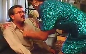 Messy vintage threeway fucking