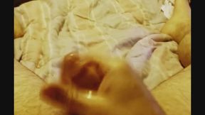 POV Solo Male Cumshot On Hairy Belly