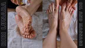 Riri Lunara - Teasing Oil Dripped Toes & Sensual Foot Massage with Jack Frost