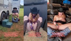 Curious Redhead Explores Pleasure in the Farm and Bedroom!