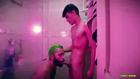Camilo Brown Gets Sucked Off by Twink Andrs ZP in Steamy Shower Scene – 18+