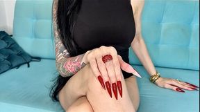 RED Long sharp nails, claws (2688x1512)