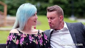 misha mayfair debuts in private with dp in the garden