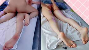I Deliberately Exposed My Ass To Seduce The Masseur And Let His Cock Flow Under My Feet