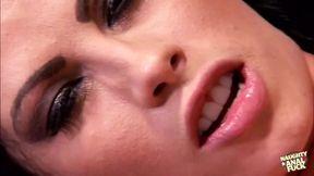 Lustful Brunette Oils Her Huge Tits and Booty to Make Him Want Intense Anal Sex