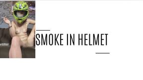 smoking agv helmet