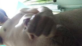 Licking Cum of My Hands After Masturbation