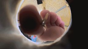 8K VR360 giantess martina humiliated the dwarfs in the bathroom