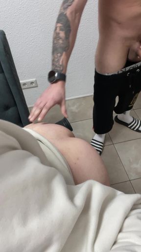 Russian Boy Cunt Gets Fucked Hard on the Chair