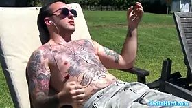 Belle Noire guzzling his sperm