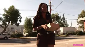 Nubian girl with big ass rides hard black pecker