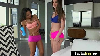 Lesbians (Stacey Levine &amp_ Amara Romani) Play On Cam With Their Hot Bodies clip-27