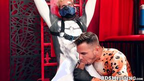 ”Dominant Archer Croft roughly fist the booty of submissive Zac Snow”