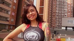 Latina Clip With Easy-on-the-eyes Milady From