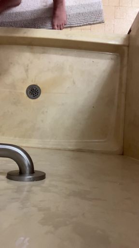 Piss in mouth and swallow using funnel