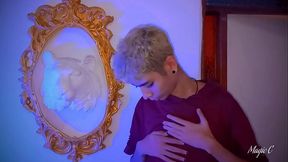 POV you are my voyeur friend and I invite you home to let you watch as I jerk my big cut