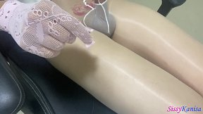 Sisk pantyhose challenge ep3.2: masturbation to climax