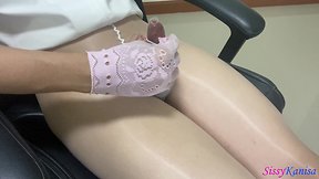 Sisk pantyhose challenge ep3.2: masturbation to climax
