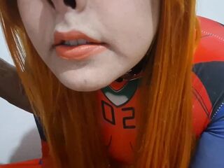 Charming Trans Asuka Eating Cum and Giving a Oral-sex to a Vibrator during the time that this babe uses a Bizarre S&M Nosehook