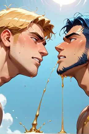 Sexy Muscle Fellows and Molten Beach Joy Lead to Explosive Booty Orgasms.