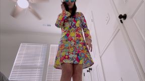 Devyn's Groovy '60s Giantess Fantasy 4K POV Tiny Surrender Awaits!