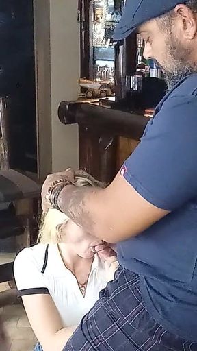 Got Face Fucked by Boyfriend and His Best Friend