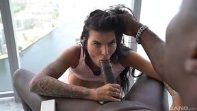 Danielle Diamond in Interracial Balcony POV Encounter