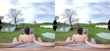 Summer Outdoor Creampie Adventure in POV Virtual Reality