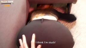 Oops! My Friend Is Really Stuck! Spoiler Alert: She Was Fucked