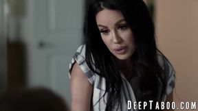 Stepdad drills stepdaughter Hazel Moore's tight pussy & cums on her natural tits